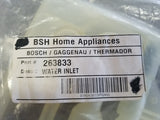 New Genuine OEM 00263833 Bosch Dishwasher Water Inlet System 263833. H11b2