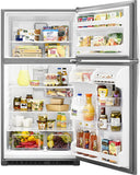 Whirlpool 20.5 cu. ft. Top Freezer Refrigerator in Fingerprint Resistant Stainless Steel - PCW ELECTRONICS & PARTS - ONLINE 